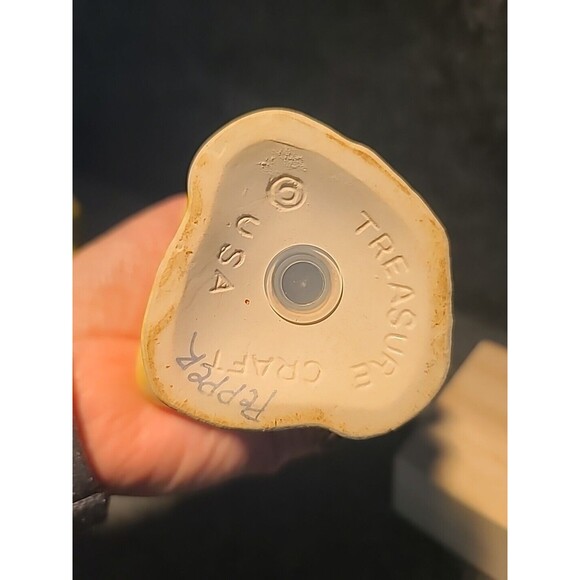 Vintage Treasure Craft Yellow Speckled Pottery Ducks Salt & Pepper Shakers Duck - Picture 8 of 10